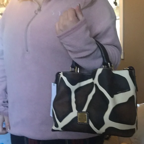 Dooney & Bourke Black and Brown Mini Bag - Picture 5 of 5